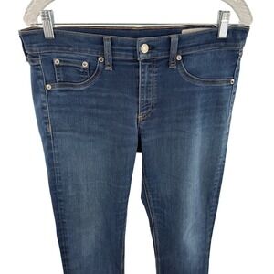 Rag & Bone Skinny Jeans Dark Wash Denim‎ Stretch Womens Size 30 X 30 Bedford